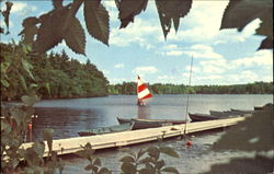 Sailing At Camp Runels Pelham, NH Postcard Postcard