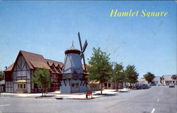 Hamlet Square Solvang, CA Postcard Postcard