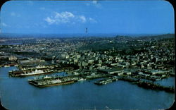 Aerial View Of Auckland Aucland, New Zealand Postcard Postcard