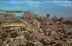 Air View Of The City Of San Juan Postcard