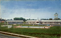 Town House Motel, Rt. 33 Postcard