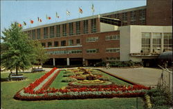 Atlantic City Race Course Club House Flower Display Postcard