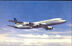 Air New Zealand Dc-8 Jetliners Postcard