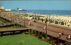 A Beautiful View Of The Board Walk Beach Postcard