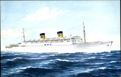 Homeric Cruise Ships Postcard Postcard