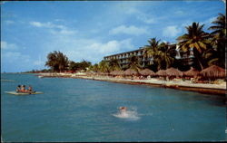 Montego Beach Hotel From The Sea Postcard