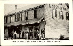 Casey's Limestone Hotel, Rt. 219 Postcard