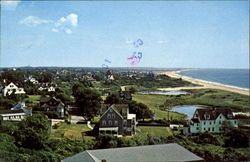 View Of East Beach, Everett Avenue Watch Hill, RI Postcard Postcard