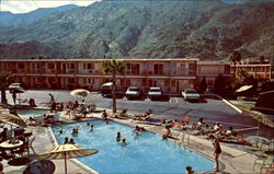 Palm Springs Trave Lodge, 333 East Palm Canyon Drive Postcard