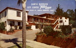 Santa Barbara City Center Trave Lodge, 1816 State St California Postcard Postcard