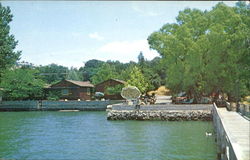 Sunset Lodge, 238 Lakeshore Drive Postcard