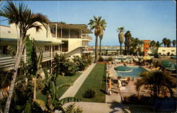 El Patio Del Mar Motel, 336 W. Carillo Blvd. Santa Barbara, CA Postcard Postcard