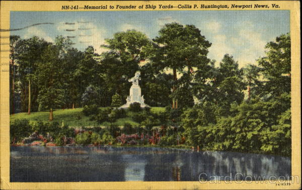 Memorial To Founder Of Ship Yards Newport News Virginia