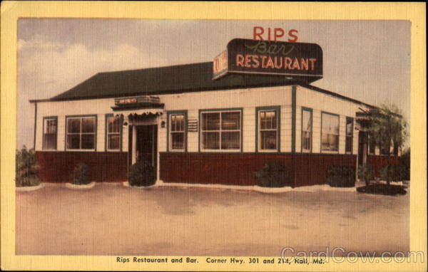 Rips Restaurant And Bar, Corner Hwy. 301 And 214 Hall Maryland