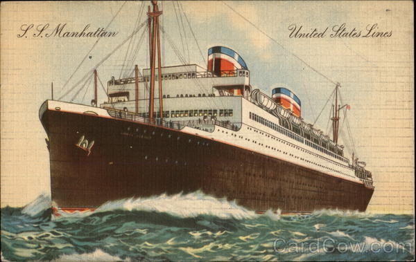 S. S. Manhattan United States Lines Boats, Ships