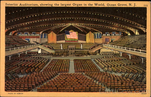 Interior Auditorium Ocean Grove New Jersey