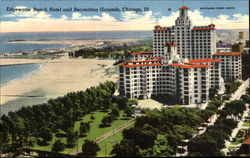 Edgewater Beach Hotel And Recreation Grounds Chicago, IL Postcard Postcard