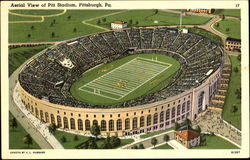 Aerial View Of Pitt Stadium Postcard