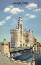Wrigley Building South And North Sections Chicago, IL Postcard Postcard