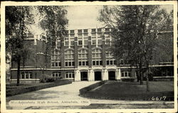 Ashtabula High School Ohio Postcard Postcard