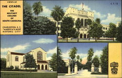 Views Of The Citadel, The Military College of South Carolina Postcard