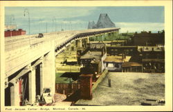 Pont Jacques Cartier, Bridge Montreal, PQ Canada Quebec Postcard Postcard