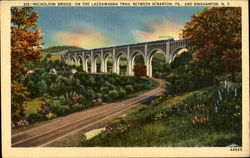 Nicholson Bridge Binghamton, NY Postcard Postcard