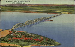 Fort Pike And Rigolets Bridge Postcard