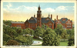 Central High School Akron, OH Postcard Postcard