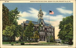 Administration Building, Geneva College Beaver Falls, PA Postcard Postcard