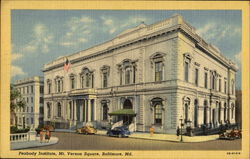 Peabody Institute, Mt. Vernon Square Baltimore, MD Postcard Postcard