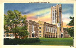City College Of New York Baltimore, MD Postcard Postcard