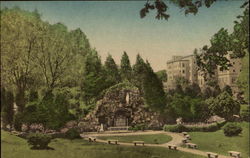 The Grotto Of Lourdes, Saint Mary of the woods College Indiana Postcard Postcard