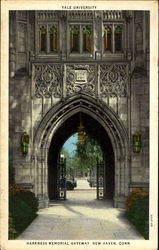Harkness Memorial Gateway, Yale University Postcard