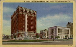 Hotel Statler And New York State Office Building Buffalo, NY Postcard Postcard