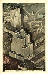 Aerial View Henry Hudson Hotel, 353 West 57th Street Postcard