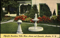 Alfredo's Sunshine Villa Main House And Grounds Hunter, NY Postcard Postcard