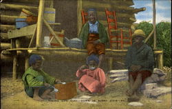 Taking Life Easy - Down In Sunny Dixie Postcard