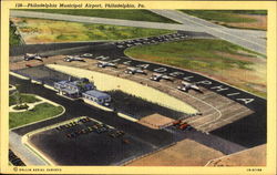 Philadelphia Municipal Airport Pennsylvania Postcard Postcard
