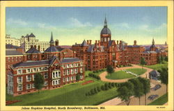 Johns Hopkins Hospital, North broadway Baltimore, MD Postcard Postcard