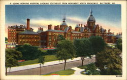 Johns Hopkins Hospital, North broadway Postcard