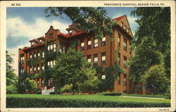 Providence Hospital Beaver Falls, PA Postcard Postcard