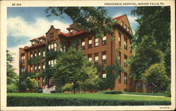 Providence Hospital Beaver Falls, PA Postcard Postcard