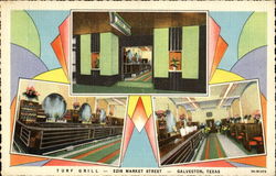 Turf Grill, 2216 Market Street Galveston, TX Postcard Postcard