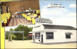 Al's Restaurant, Highways U. S. 17-321-601 Postcard