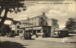 Center Restaurant And Bus Terminal Oxford, PA Postcard Postcard