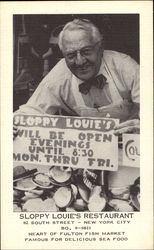 Sloppy Louie's Restaurant, 92 South Street New York City, NY Postcard Postcard