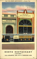 One Of The Kents Restaurants, 1214 Atlantic Ave. At N. Carolina Ave Postcard