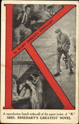 Mary Roberts Rinehart "K" Postcard