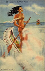 Legend Of The White Canoe Postcard